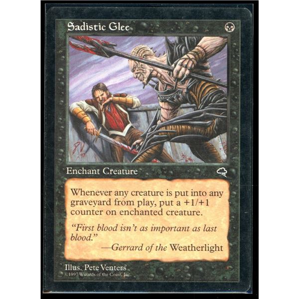 Magic the Gathering Sadistic Glee Tempest