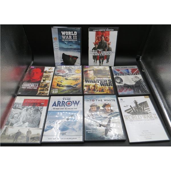 Lot Of 10 War & Fighting Movies DVD's