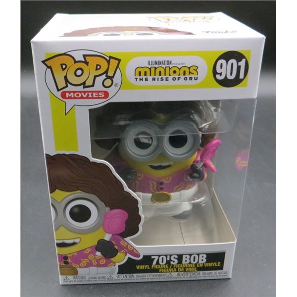 New Funko Pop Minions 70's Bob #901