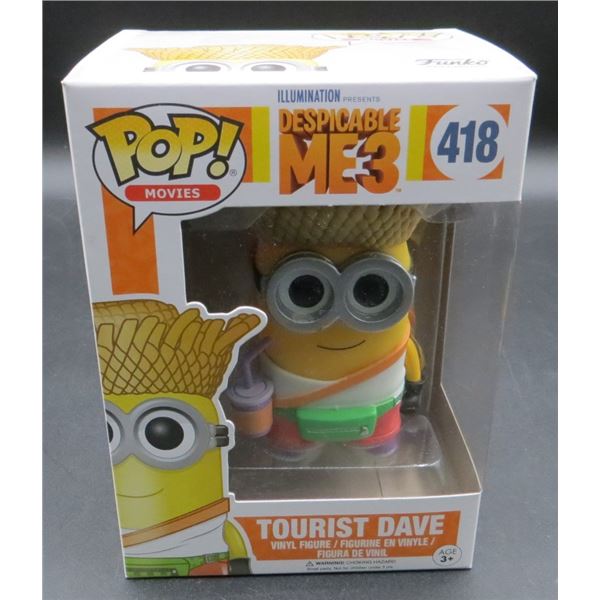New Funko Pop Despicable Me 3 Tourist Dave #418