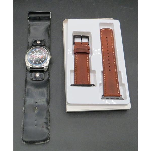 Dodge Charger Watch With Glass Bezel & Additional Watch Band