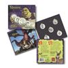 Image 3 : RCM 2001 Shrek ReelCoinz - 5 Medallions & Sticker Set Factory Sealed