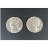 Image 1 : 2x USA Nickels 1956