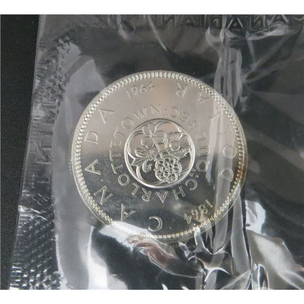 1964 Canadian Silver $1 Dollar Coin Sealed Proof Like