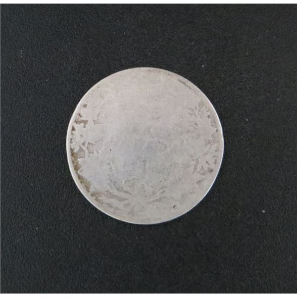 1910 Canadian Silver 25 Cent Coin