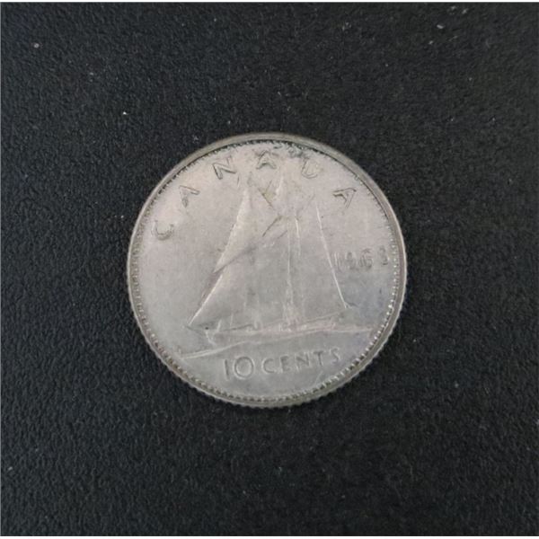 1968 Canadian Silver Dime (non-magnetic) 50% Silver