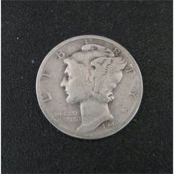 1944 USA Silver 10 Cent Coin