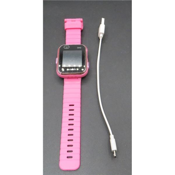 Vtech DX2 Kids Smart Watch Pink With Charging Cord -- Tested & Working --