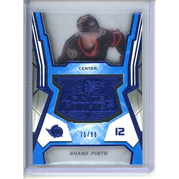 2021-22 SPx Finite Rookies Platinum #F9 Shane Pinto 75/99 BV $30