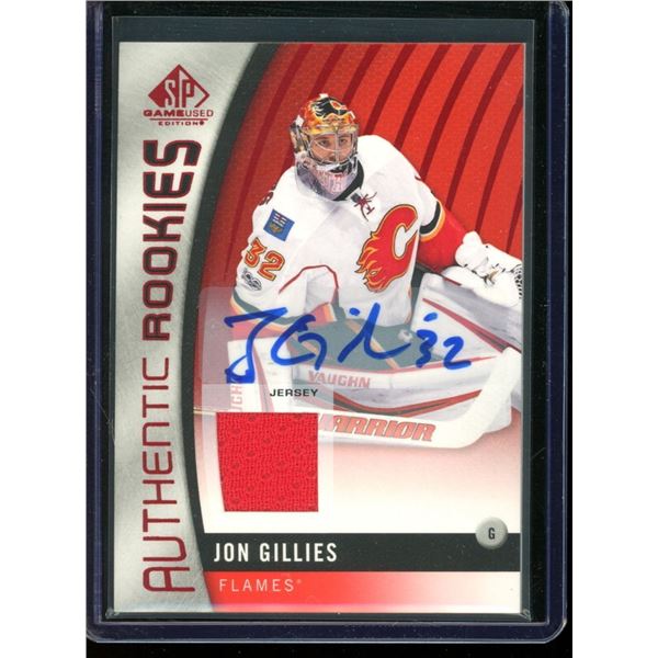 2017-18 SP Game Used Red #171 Jon Gillies JSY AU BV $35
