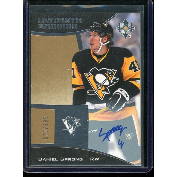 2015-16 Ultimate Collection #106 Daniel Sprong AU 79/299 RC BV $35