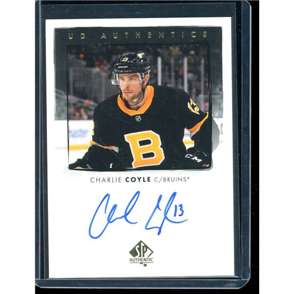 2022-23 SP Authentic UD Authentics Autographs #UDACC Charlie Coyle BV $40