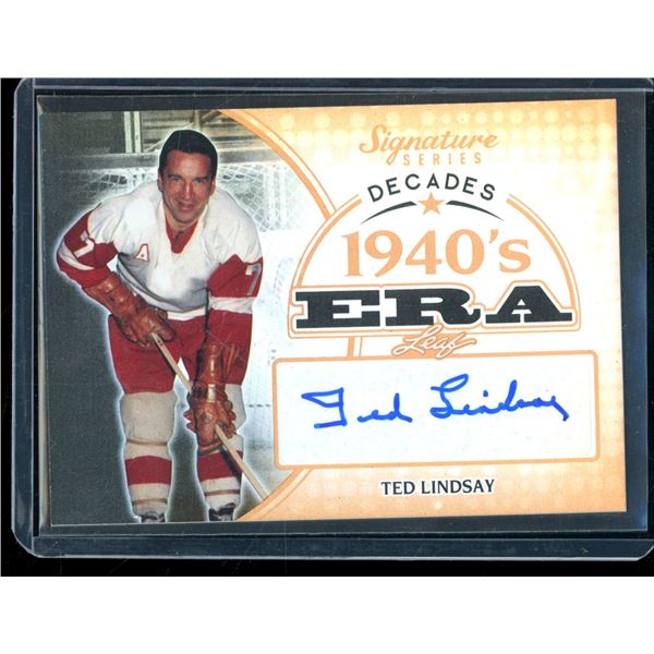 2015-16 Leaf Signature Series Decades Autographs #SDTL1 Ted Lindsay BV $35