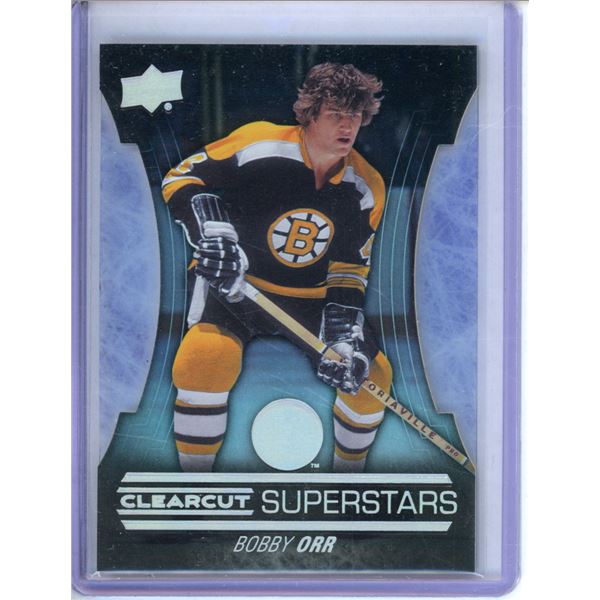 2015-16 Upper Deck Clear Cut Superstars #CCS8 Bobby Orr BV $75