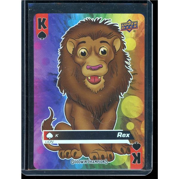 2021 Upper Deck Goodwin Champions Playing Cards #KINGSPADES Rex
