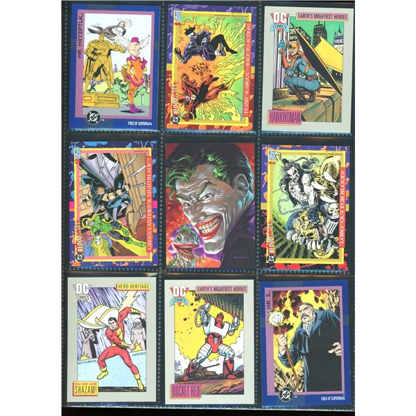 Lot Of 9 Various DC Collector Cards