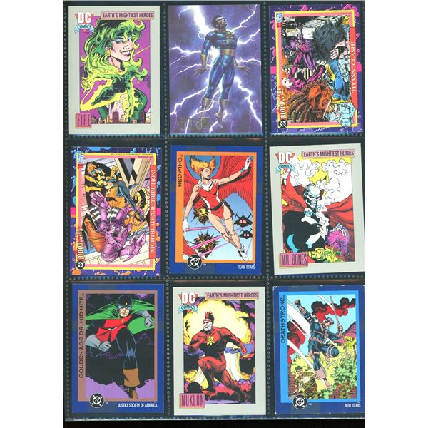 Lot Of 9 Various DC Collector Cards