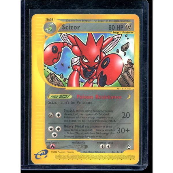 Pokemon Scizor - 32/147 - Rare Aquapolis