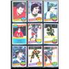 Image 1 : 1980-81 OPC O-Pee-Chee Lot Of 9 Vintage Cards Various Teams & Players
