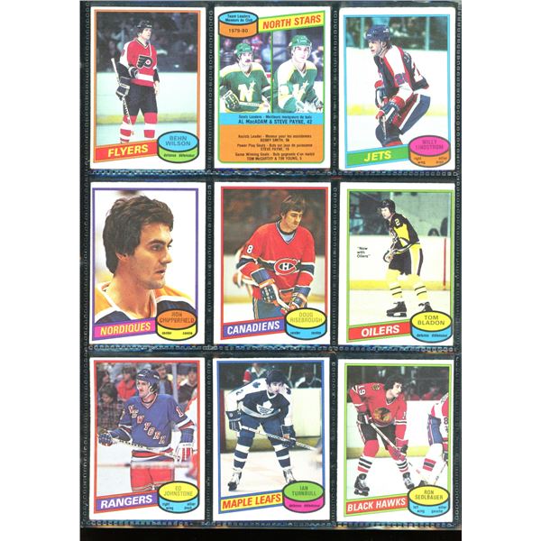 1980-81 OPC O-Pee-Chee Lot Of 9 Vintage Cards Various Teams & Players