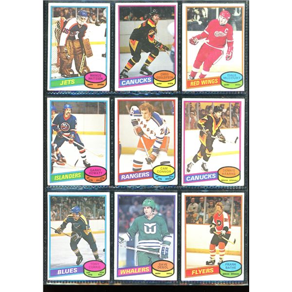 1980-81 OPC O-Pee-Chee Lot Of 9 Vintage Cards Various Teams & Players