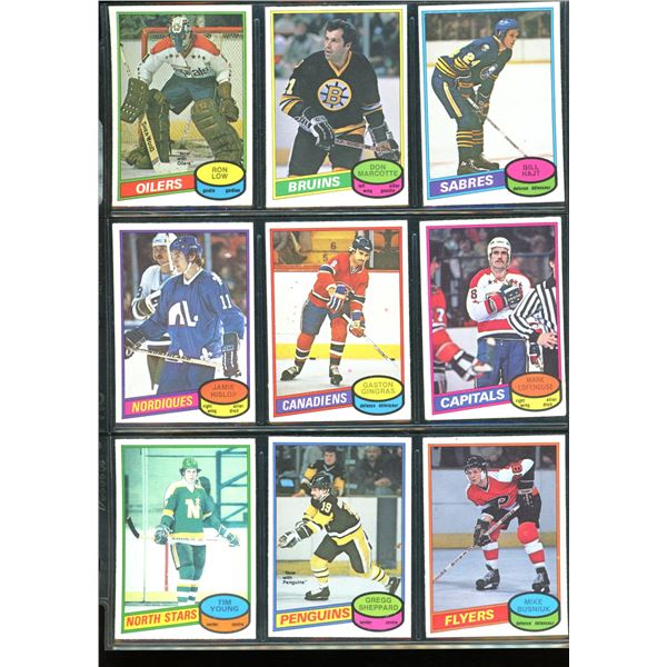 1980-81 OPC O-Pee-Chee Lot Of 9 Vintage Cards Various Teams & Players