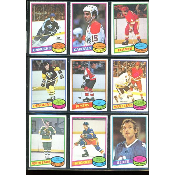 1980-81 OPC O-Pee-Chee Lot Of 9 Vintage Cards Various Teams & Players