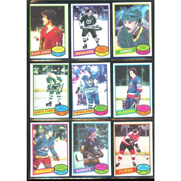 1980-81 OPC O-Pee-Chee Lot Of 9 Vintage Cards Various Teams & Players