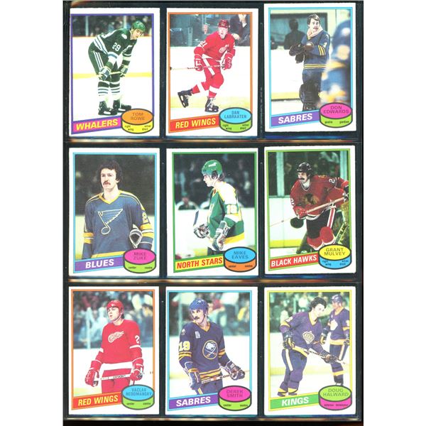 1980-81 OPC O-Pee-Chee Lot Of 9 Vintage Cards Various Teams & Players