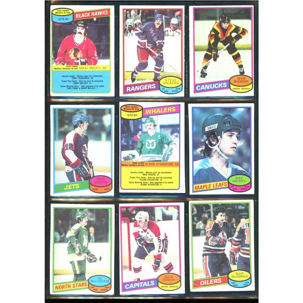 1980-81 OPC O-Pee-Chee Lot Of 9 Vintage Cards Various Teams & Players