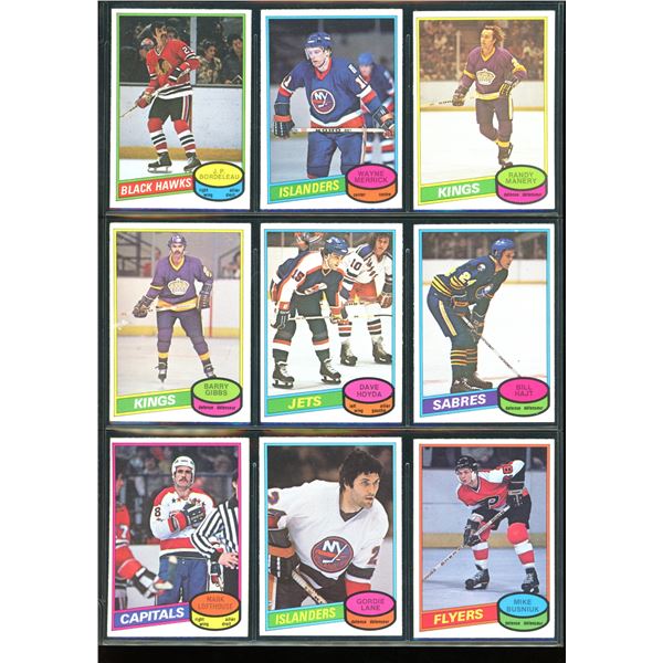 1980-81 OPC O-Pee-Chee Lot Of 9 Vintage Cards Various Teams & Players