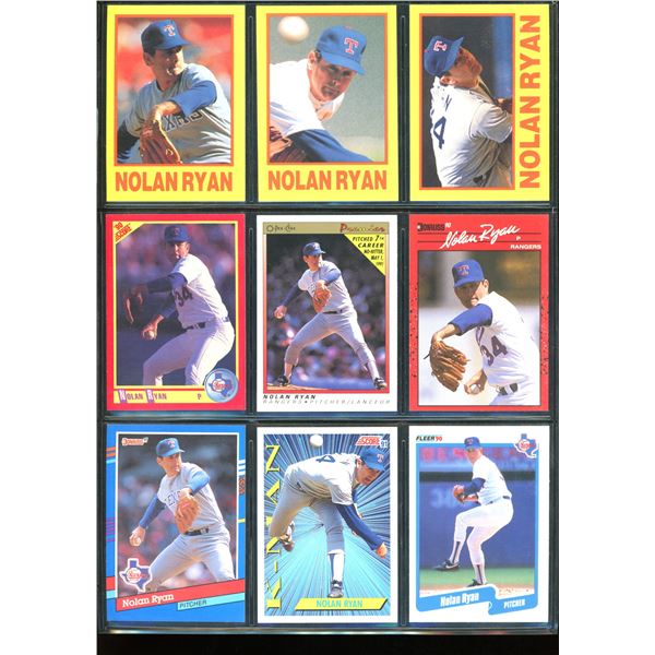 Lot of 9 Baseball Cards Various Players
