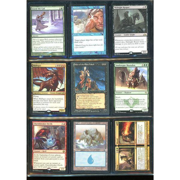 Lot Of 9 Various Magic The Gathering Cards Various Sets & Colors