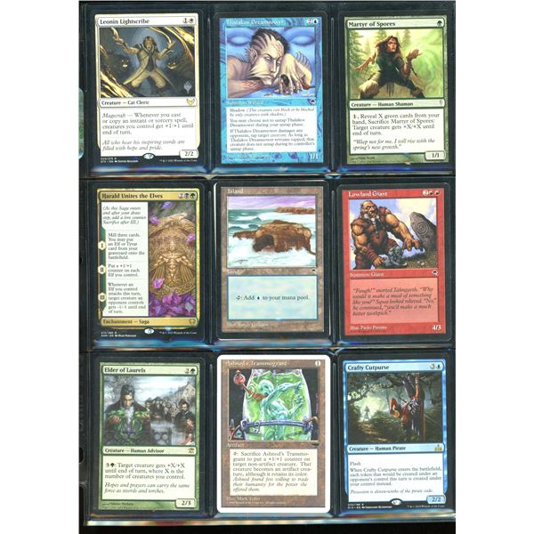 Lot Of 9 Various Magic The Gathering Cards Various Sets & Colors