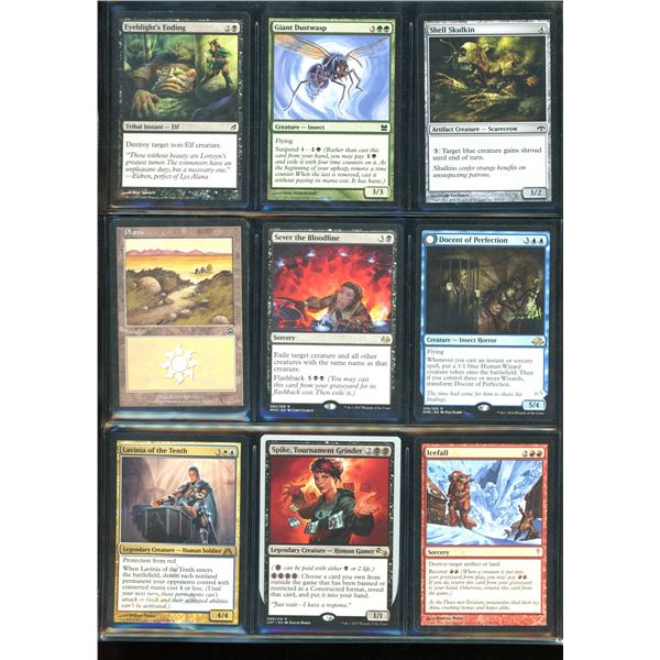 Lot Of 9 Various Magic The Gathering Cards Various Sets & Colors