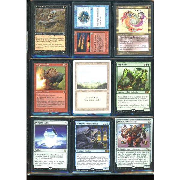 Lot Of 9 Various Magic The Gathering Cards Various Sets & Colors