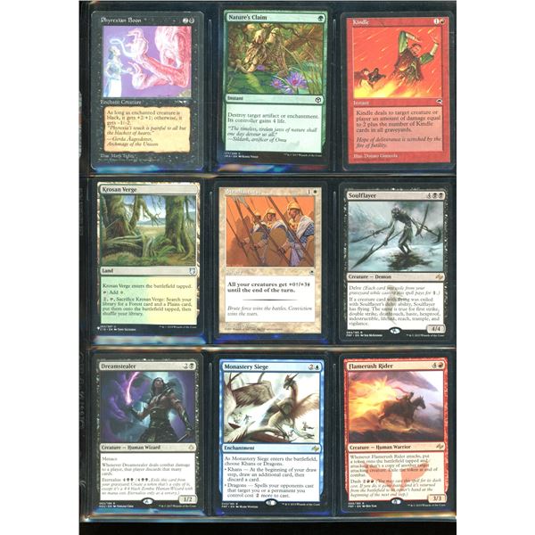 Lot Of 9 Various Magic The Gathering Cards Various Sets & Colors