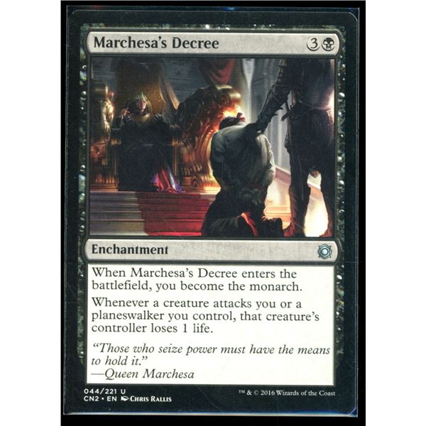 Magic the Gathering Marchesa's Decree Conspiracy Take the Crown
