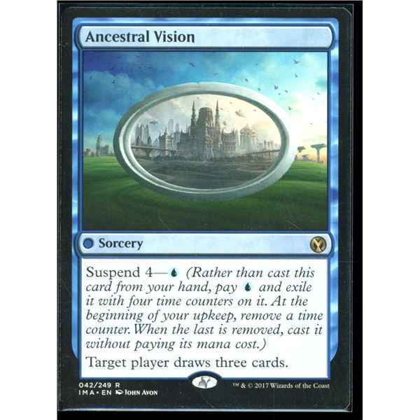 Magic the Gathering Ancestral Vision Iconic Masters