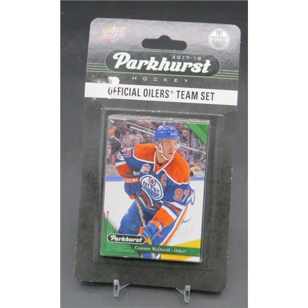 New 2017-18 Upper Deck Parkhurst Edmonton Oilers Team Set Connor McDavid
