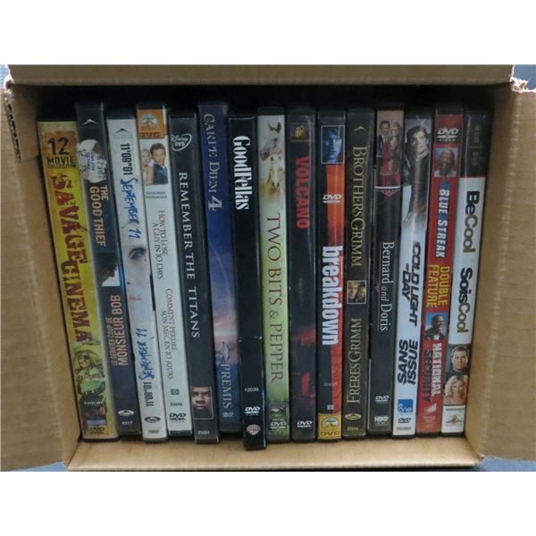 Lot of 15 DVD Movies GoodFellas, Remember The Titans, BeCool, Volcano & more