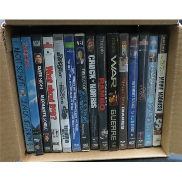 Lot of 15 DVD Movies Rambo, Grease, Caddyshack, Date Night & more