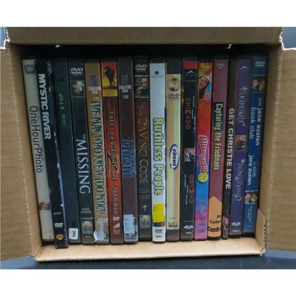 Lot of 16 DVD Movies Mystic River, One HOur Photo, The Legend Of Zoro & more