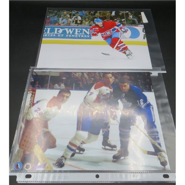 2 Montreal Canadiens 8x10 Hockey Photos