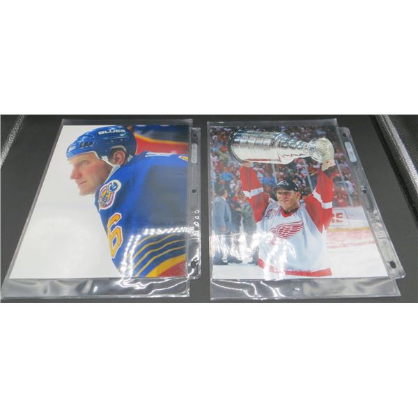 2 Brett Hull 8x10 Hockey Photos