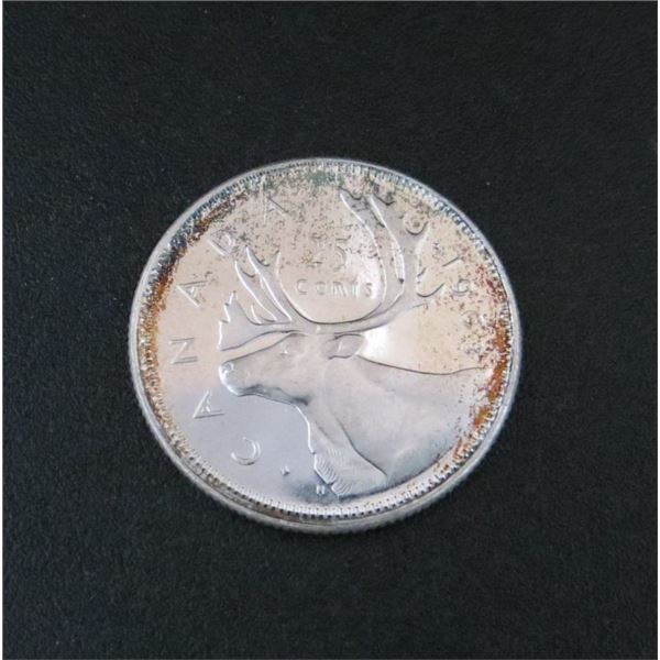 1963 Canadian Silver 25 Cent Coin
