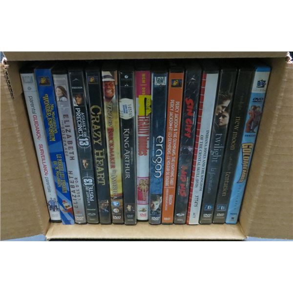 Lot of 15 DVD Movies King Arthur, Crazy Heart, Eragon, Twilight, Sin City & More