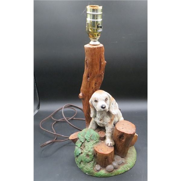 Vintage Dog Lamp