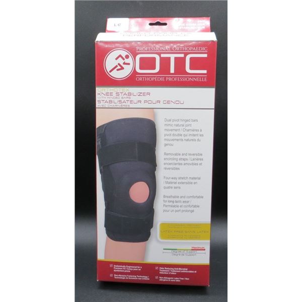 New OTC Orthotex Knee Stabilizer With Hinged Bars Size Large