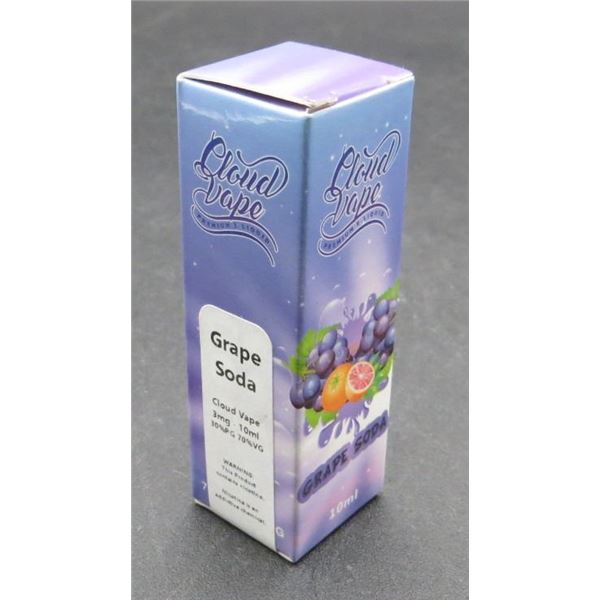 New Cloud Vape Grape Soda 10ml Premium E- Liquid